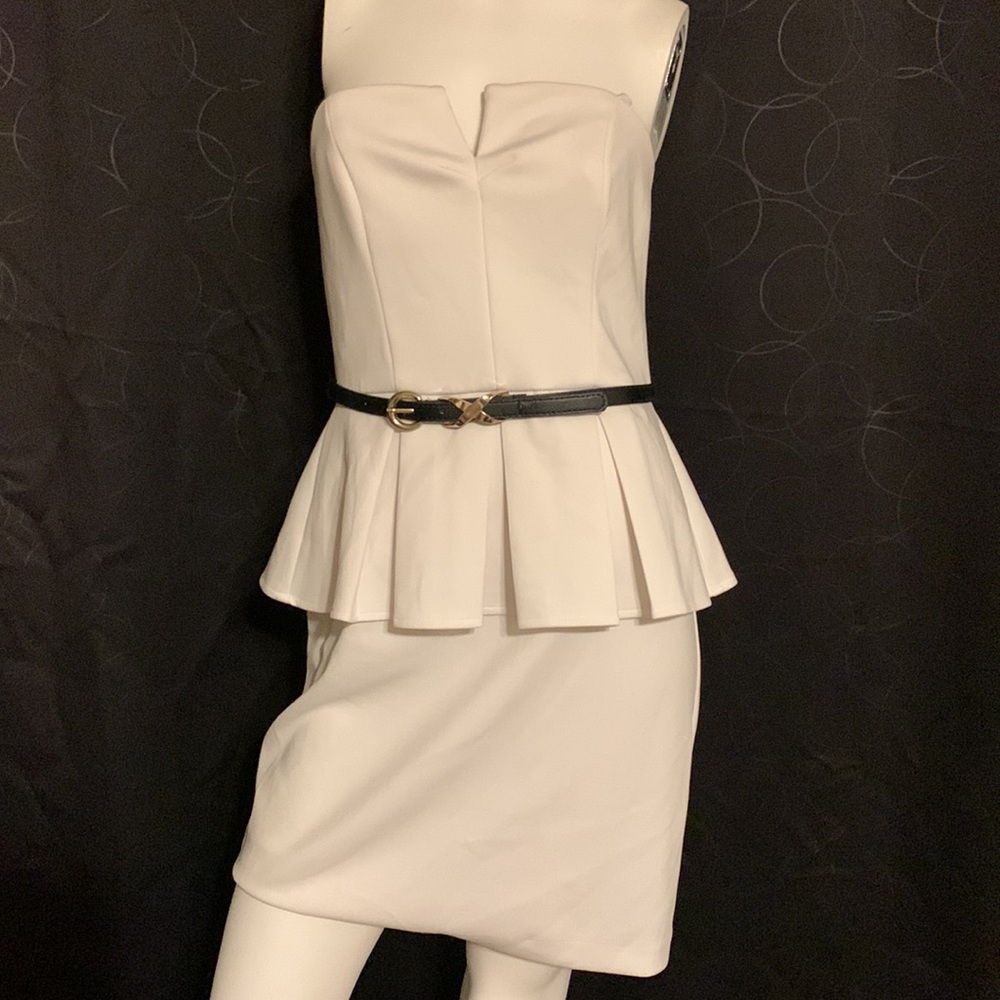 White cocktail dress